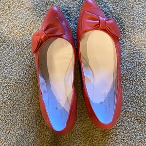 Kate Spade flats with bows.
